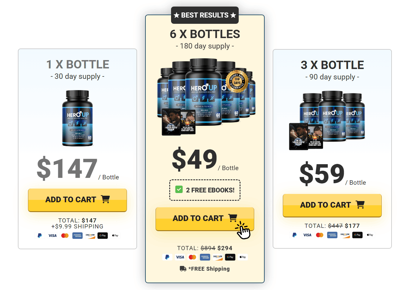 Hero Up Pricing